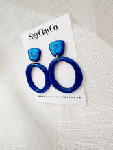 Load image into Gallery viewer, Midnights Hoop Studs • TS Midnights Album Inspired | Handmade Polymer Clay Earrings