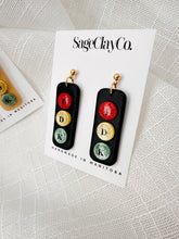 Load image into Gallery viewer, Traffic Light “IDK” Earrings• TS Lover Inspired | Handmade Polymer Clay Earrings