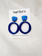 Load image into Gallery viewer, Midnights Hoop Studs • TS Midnights Album Inspired | Handmade Polymer Clay Earrings