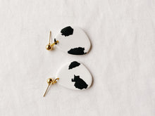 Load image into Gallery viewer, Cowprint Polymer Clay Earrings