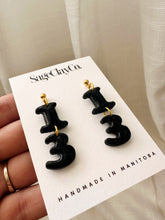 Load image into Gallery viewer, “13” Dangles • TS Reputation Inspired | Handmade Polymer Clay Earrings
