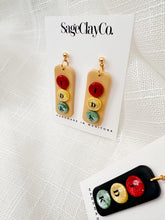 Load image into Gallery viewer, Traffic Light “IDK” Earrings• TS Lover Inspired | Handmade Polymer Clay Earrings
