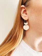 Load image into Gallery viewer, Peach Hoops