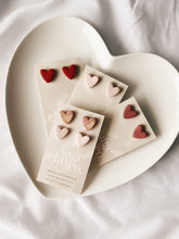 Load image into Gallery viewer, Heart Studs | Made to Order - Handmade Polymer Clay Earrings