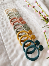 Load image into Gallery viewer, Ivy - Spring Fling Colour Palette, Hand Made Polymer Clay Earrings