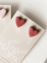 Load image into Gallery viewer, Heart Studs | Made to Order - Handmade Polymer Clay Earrings
