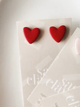 Load image into Gallery viewer, Heart Studs | Made to Order - Handmade Polymer Clay Earrings