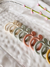 Load image into Gallery viewer, Ivy - Spring Fling Colour Palette, Hand Made Polymer Clay Earrings
