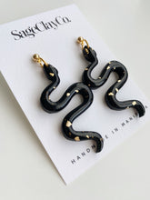 Load image into Gallery viewer, Snake Dangles • TS Reputation Inspired | Handmade Polymer Clay Earrings - Made to Order