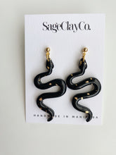 Load image into Gallery viewer, Snake Dangles • TS Reputation Inspired | Handmade Polymer Clay Earrings - Made to Order