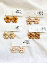 Load image into Gallery viewer, Daisy Heart Hoops | Desert Sands Collection | Handmade Polymer Clay Earrings