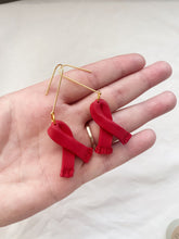 Load image into Gallery viewer, TS Inspired Scarf Earrings | Handmade Polymer Clay Earrings