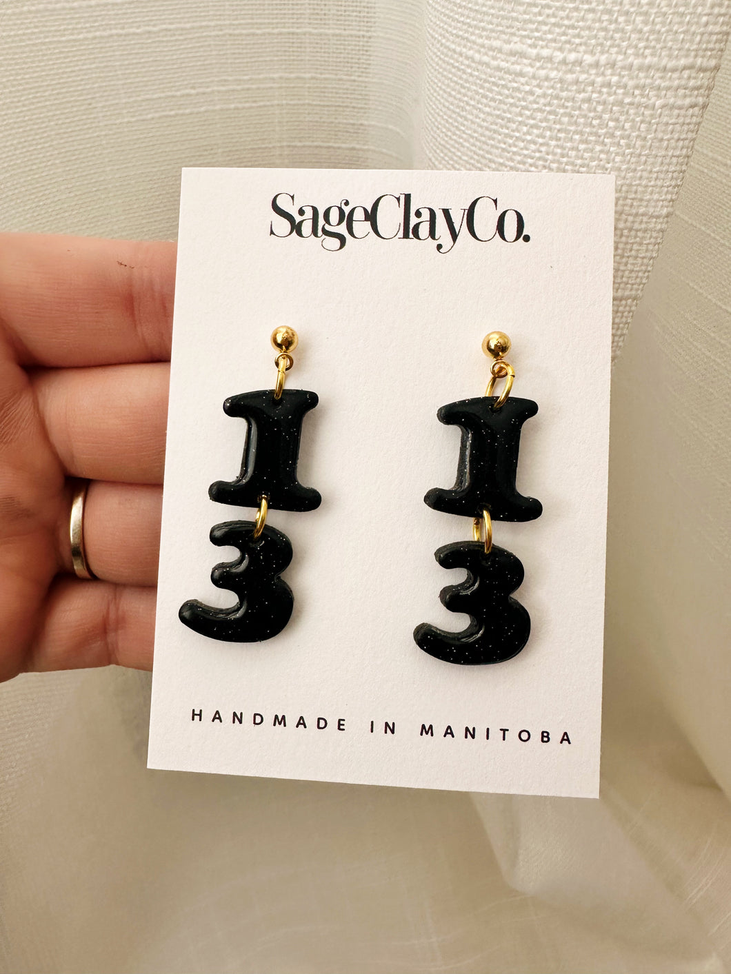 “13” Dangles • TS Reputation Inspired | Handmade Polymer Clay Earrings