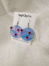 Load image into Gallery viewer, Iridescent Mirror Ball Acrylic Earrings
