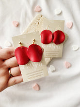 Load image into Gallery viewer, Rose Petal Drop Earrings | Made to Order - Handmade Polymer Clay Earrings
