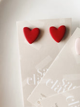 Load image into Gallery viewer, Heart Studs | Made to Order - Handmade Polymer Clay Earrings
