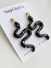 Load image into Gallery viewer, Snake Dangles • TS Reputation Inspired | Handmade Polymer Clay Earrings
